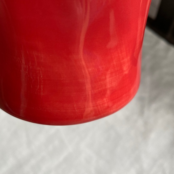 Anthropologie red hand painted Colorway "J" monogram initial mug - Picture 10 of 10